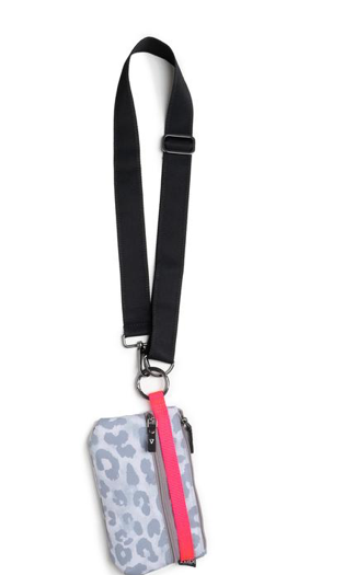 Image Title ANDI Urban Clutch - White Leopard Pop Pink
